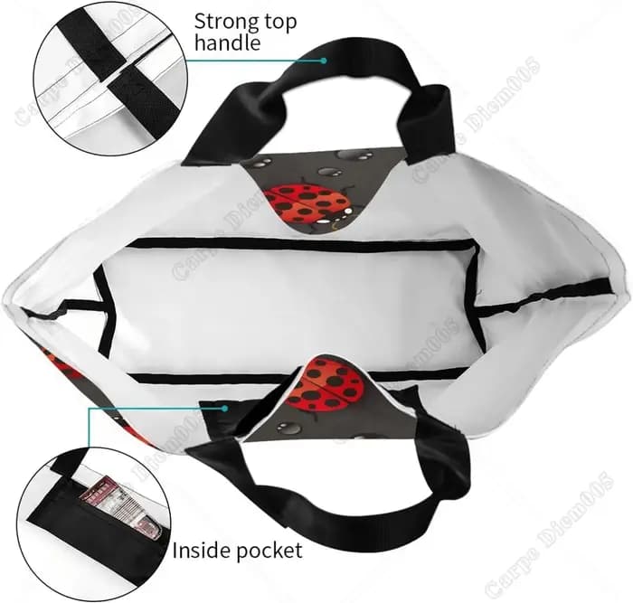 Sac fourre-tout imperméable réutilisable pour femme