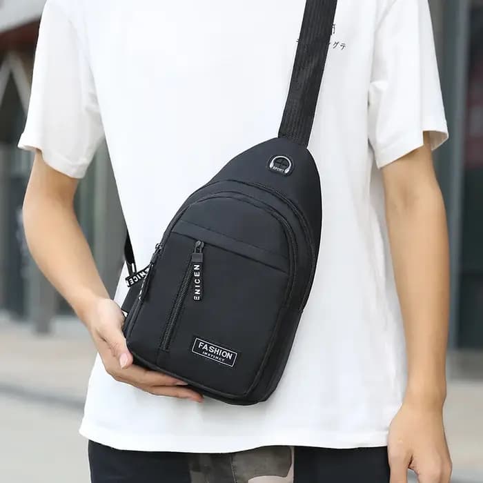 2025 nouveau sac de poitrine multifonctionnel hommes mode tendance Oxford tissu sac à bandoulière Style coréen décontracté sac de messager étanche