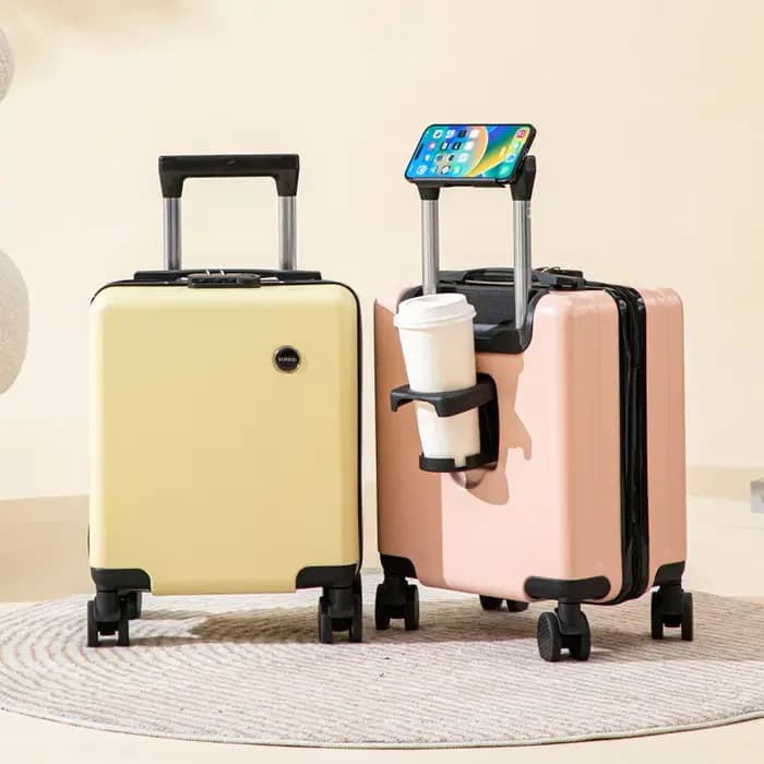 Valises De Voyage aériennes sur roulettes avec porte-gobelet