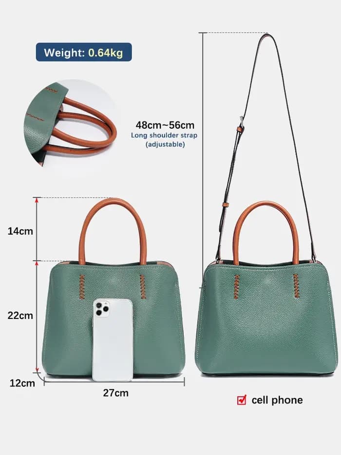 Sac Shopper Zency en Cuir Véritable pour Femme