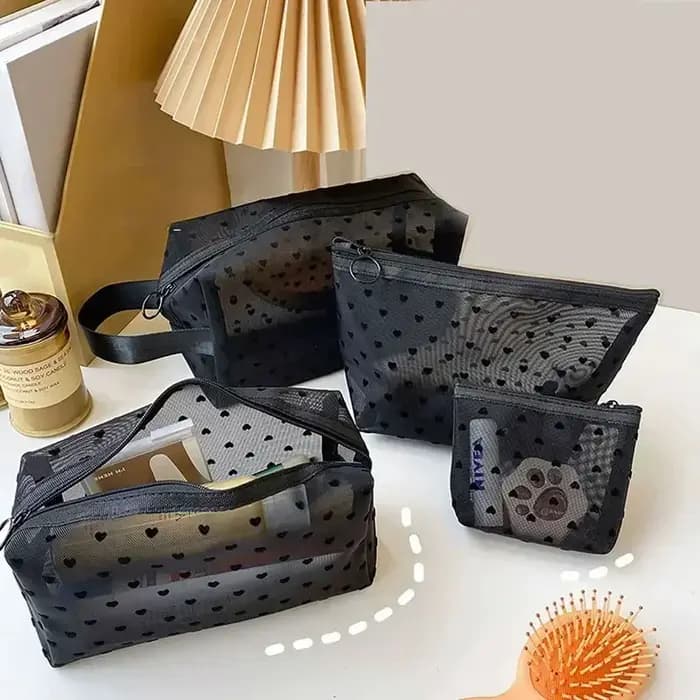 Sac à cosmétiques en maille de Nylon