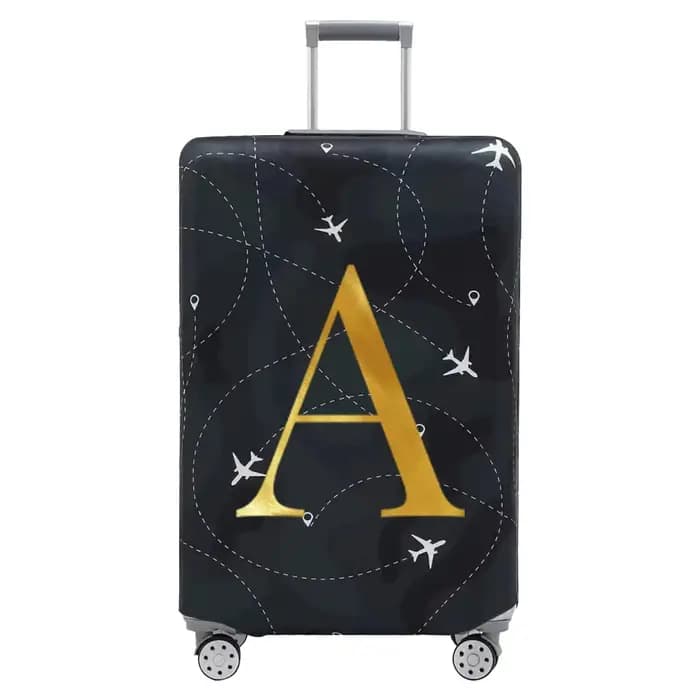Housse de protection pour compartiment à bagages, série de lettres, housse anti-poussière en tissu n