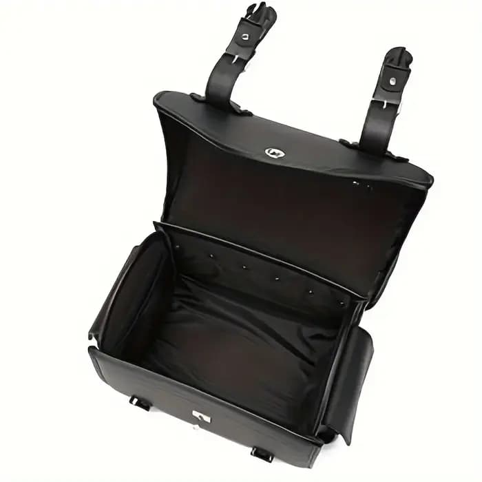 Sac de siège arrière noir universel pour moto
