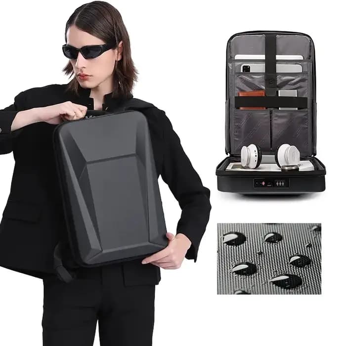 BANGE sac à dos multifonction série coque dure hommes Anti-vol étanche ordinateur portable mâle sac