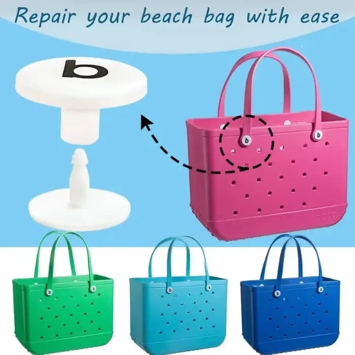 XL Sac de plage accessoires Rivet Extra Large Sac à main en plastique bouton Standard EVA caoutchouc