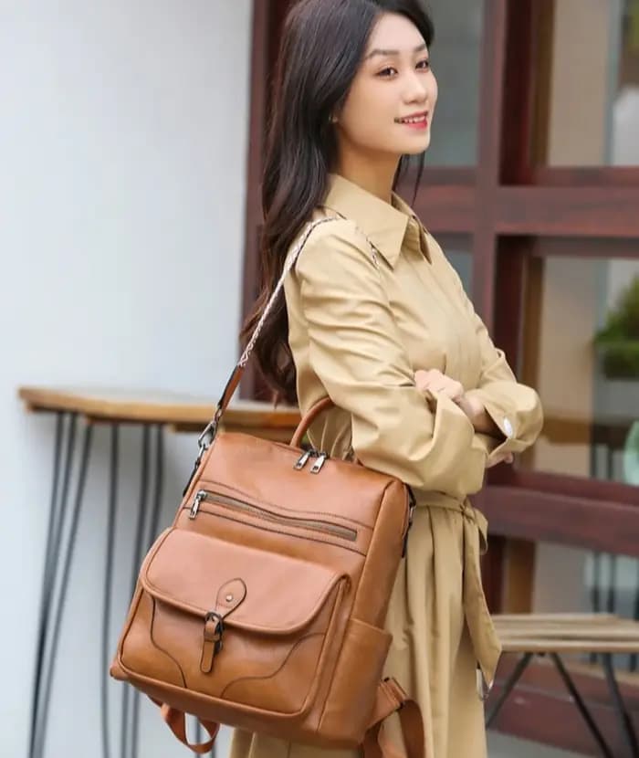 Sac à dos sac à main pour femmes sac à dos de voyage créateur de mode dames sacs à bandoulière en cuir PU
