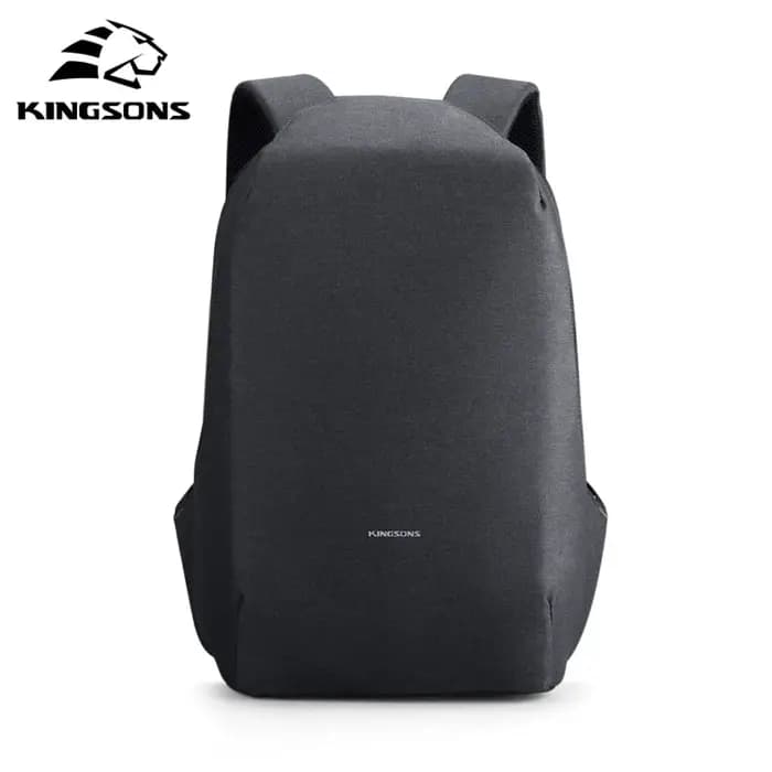 Kingsons sac à dos antivol hommes 15.6 pouces ordinateur portable 180 degrés ouvert W USB charge sac