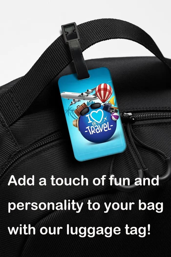 Étiquette de bagage en ABS pour voyage