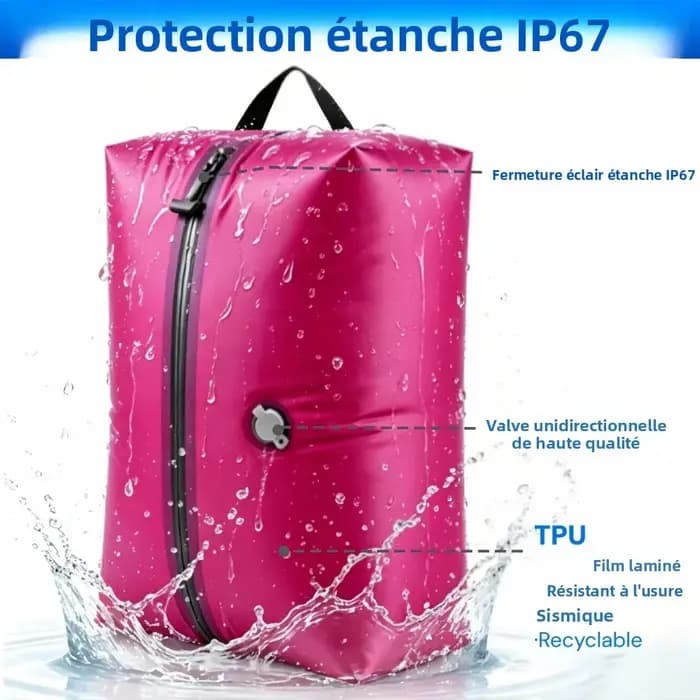 Sacs de rangement sous vide essentiels pour les voyages avec pompe à air
