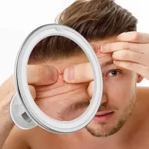 Miroir de maquillage avec lumière de remplissage LED