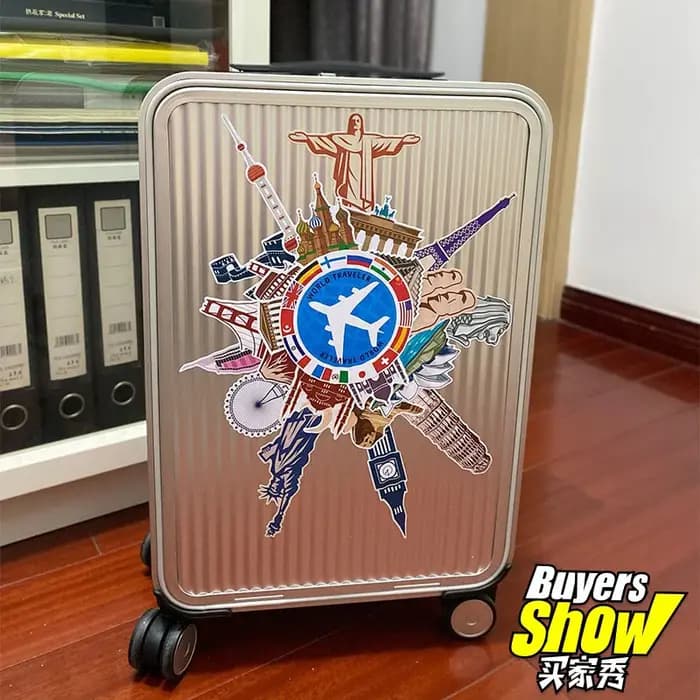 Ensemble d'autocollants pour bagages