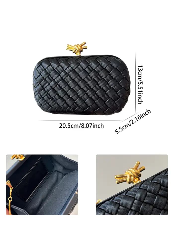2025 mode nouvelles dames pochette haut sens niche design tissé sac élégant dîner pochette épaule en
