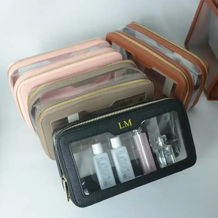 Sac de lavage portable de voyage étanche en TPU Transparent