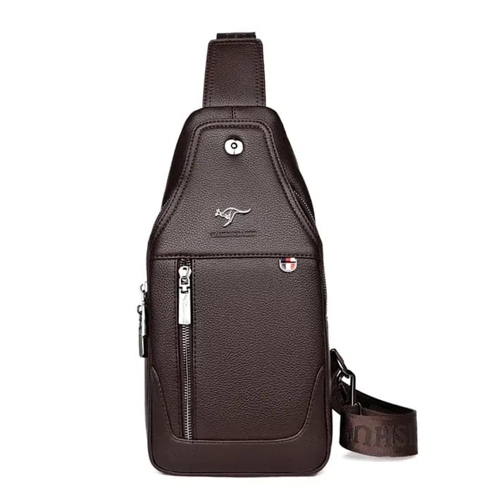 Marque de luxe sac de messager en cuir hommes sac de poitrine Vintage bandoulière sac