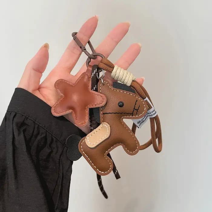 Pendentif de sac de cheval de Style Vintage en cuir PU