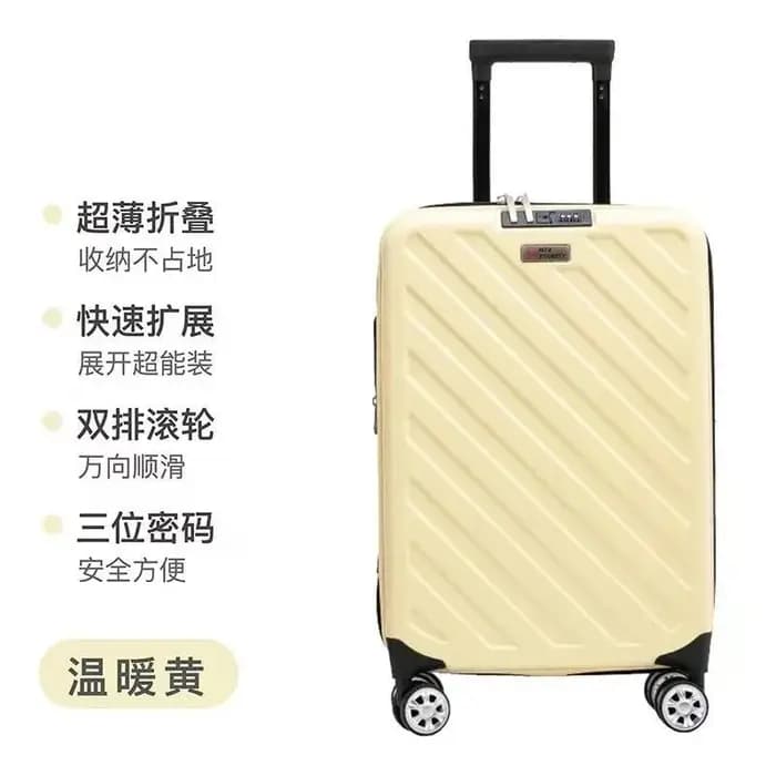 Valise pliable 20 pouces avec roulettes pivotantes, valise trolley 24/28 pouces, bagage de voyage ex