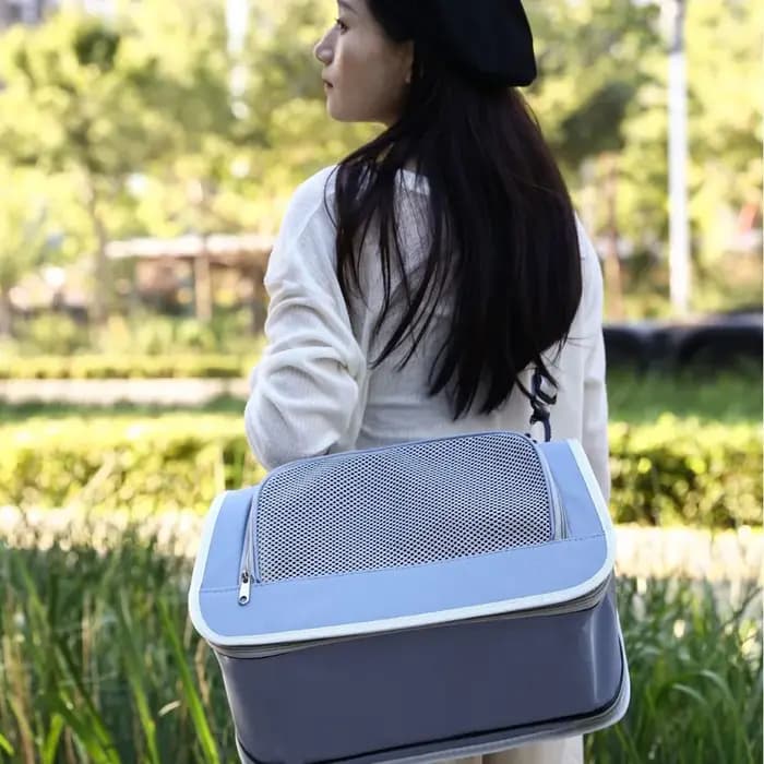 Sac de transport pour chat portable grande capacité respirant pour extérieur