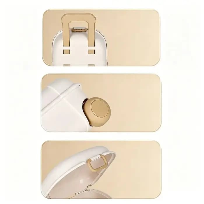 Coffret de rangement mini valise avec poignée rétractable