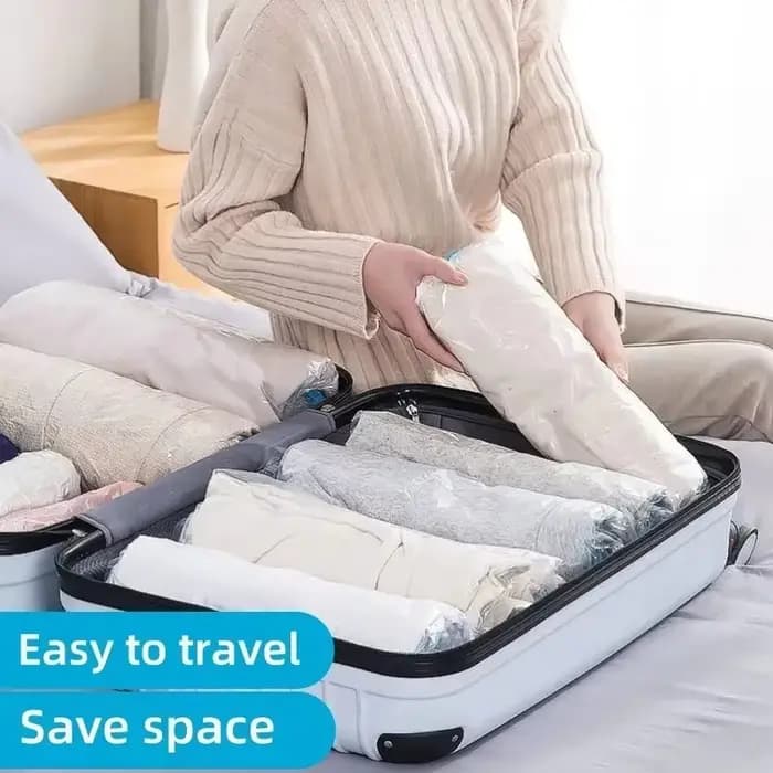 Sacs sous vide réutilisables pour vêtements de voyage