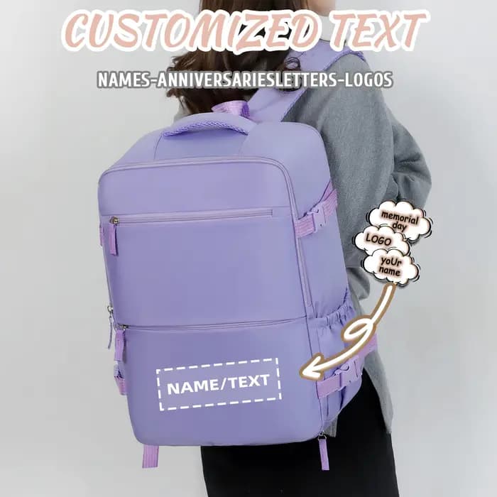 Sac à dos de voyage transfrontalier personnalisable avec logo pour femmes