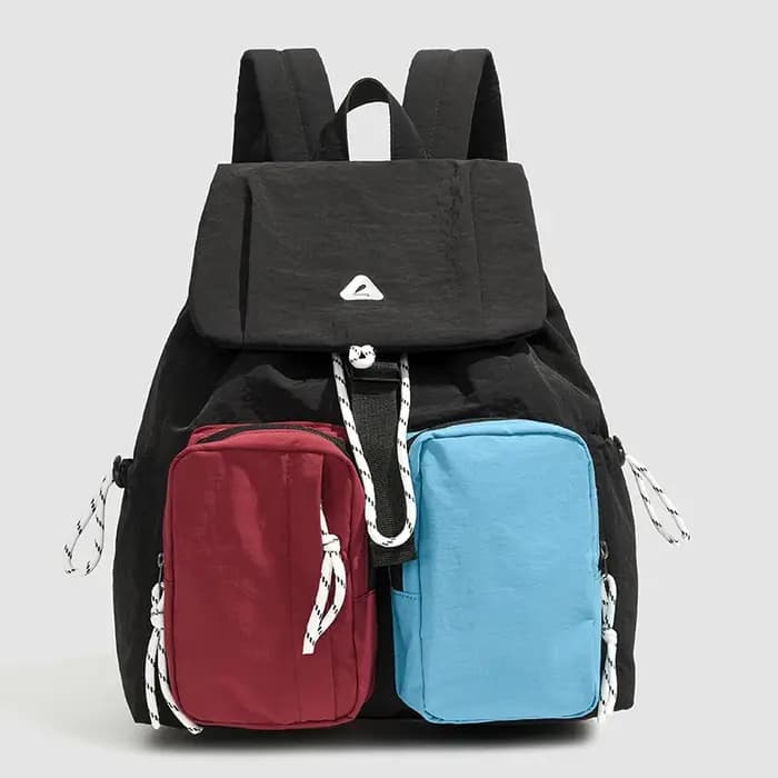 Sac à dos multicolore, sac à dos décontracté pour étudiantes, sac de grande capacité pour les trajet