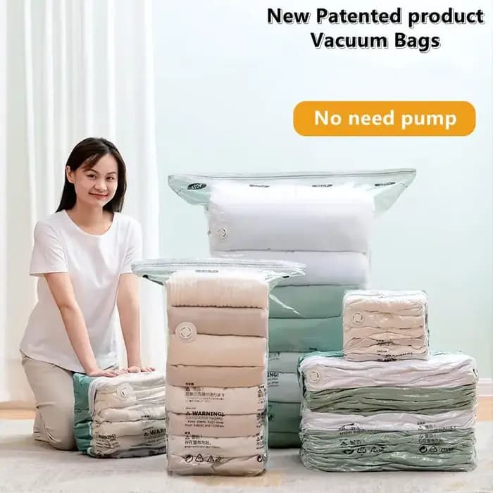 Sacs de rangement sous vide extra-larges sans pompe