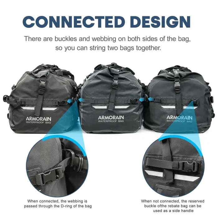 Sac de voyage étanche IPX8 100L 120L grande capacité avec sangle gonflable durable pour les longs trajets