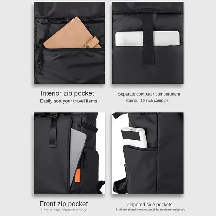 Sac à dos d'ordinateur étanche avec logo personnalisé