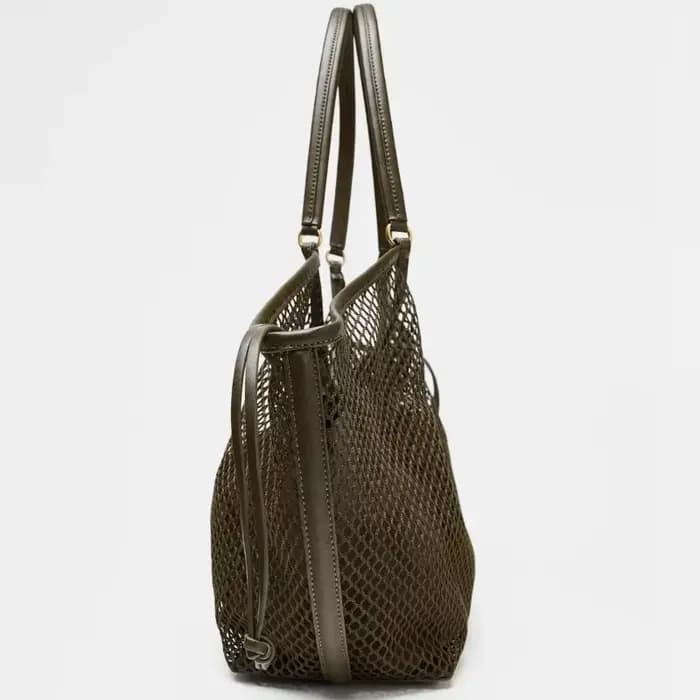 Femmes grande capacité maille plage voyage sac à bandoulière décontracté Shopper fourre-tout