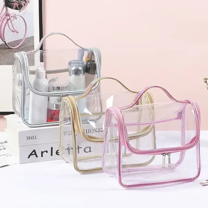 Sac à cosmétiques transparent en PVC