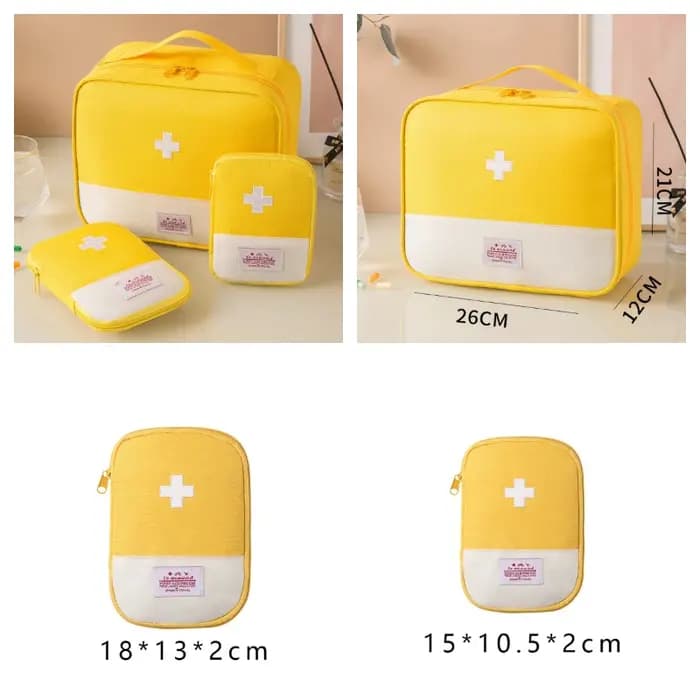 Sac de rangement médical Portable 3 pièces/ensemble, Kit de premiers secours d'urgence pour Camping,