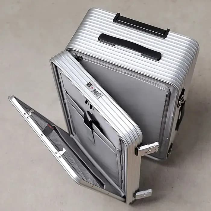 KLQDZMS 20 "24" 26 "28 pouces valise pour hommes tout en aluminium magnésium alliage boîte d'embarqu