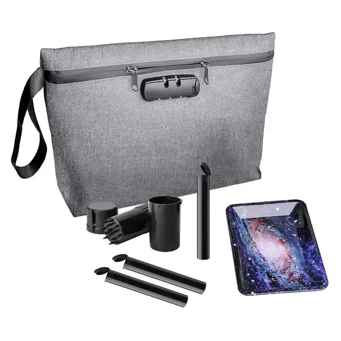 Sac anti-odeur, étui de Protection contre les odeurs avec serrure, pochette de rangement Portable de voyage