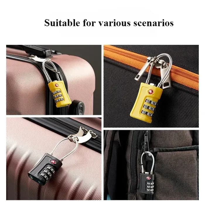 TSA Code douanier mot de passe serrure pour bagages sac à dos cadenas