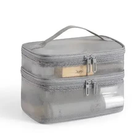 Sac de maquillage en maille double couche