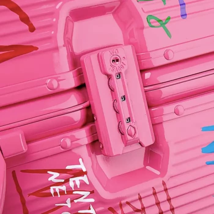 Bagage personnalisable-valise trolley design peinte à la main avec serrure TSA
