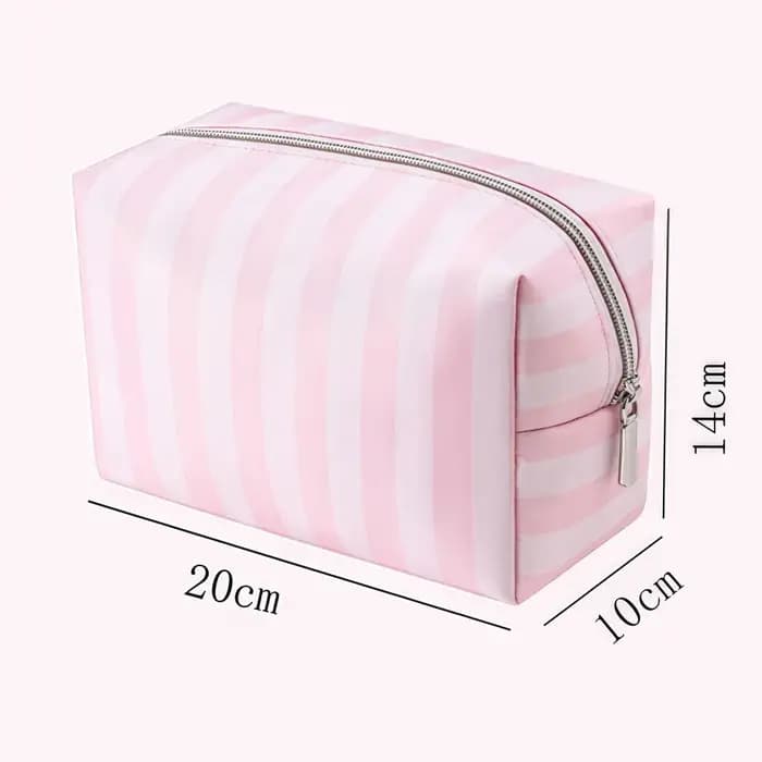 Grande trousse de maquillage portable en tissu Oxford