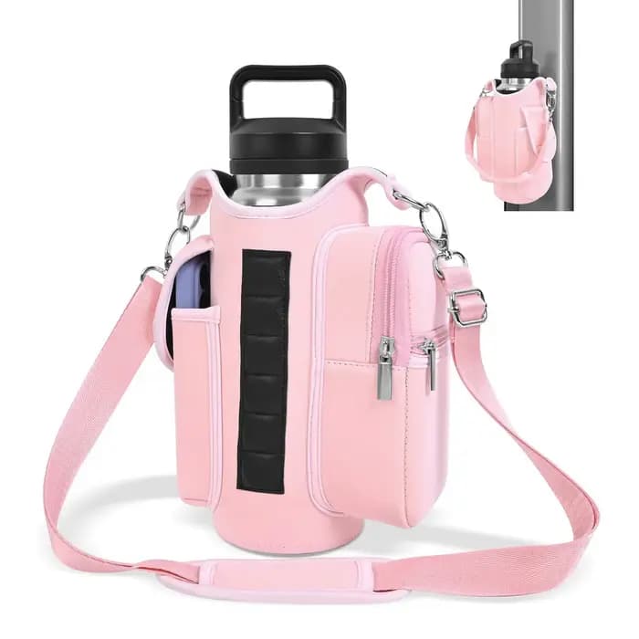 Sac de sport magnétique porte-bouteille d'eau avec bandoulière réglable