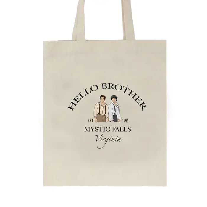 Sac fourre-tout rétro Hello Brother, sac en toile de journal de vampire, émission de télévision Salv