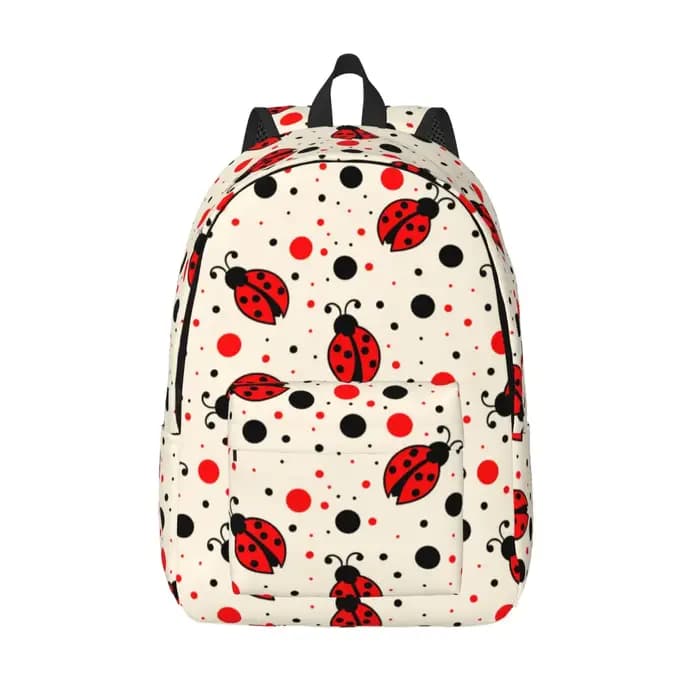 Sac à dos CÔTÉ cinelles rouges avec gouttes d'eau, cartable étudiant, sac à dos initié, sac pour ord