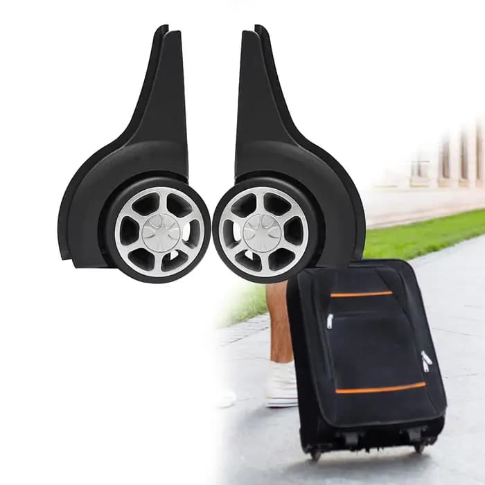 Roulettes de Remplacement Silays euses et Durables pour Bagages, 2 Pièces