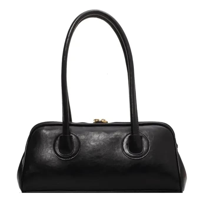 Sac à main classique en cuir, sac à bandoulière rétro Simple sous les bras, sac fourre-tout Baguette