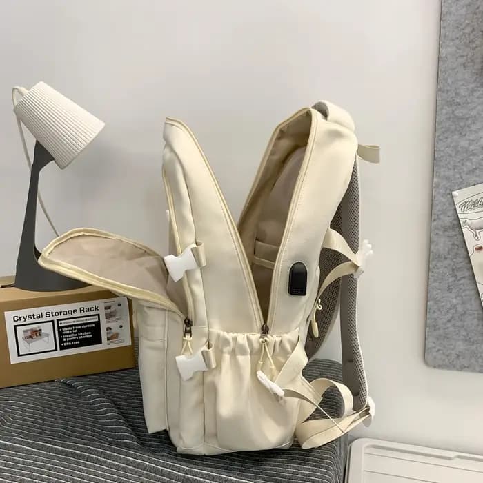 Sac à dos de voyage pour couple preppy multicouche de grande capacité