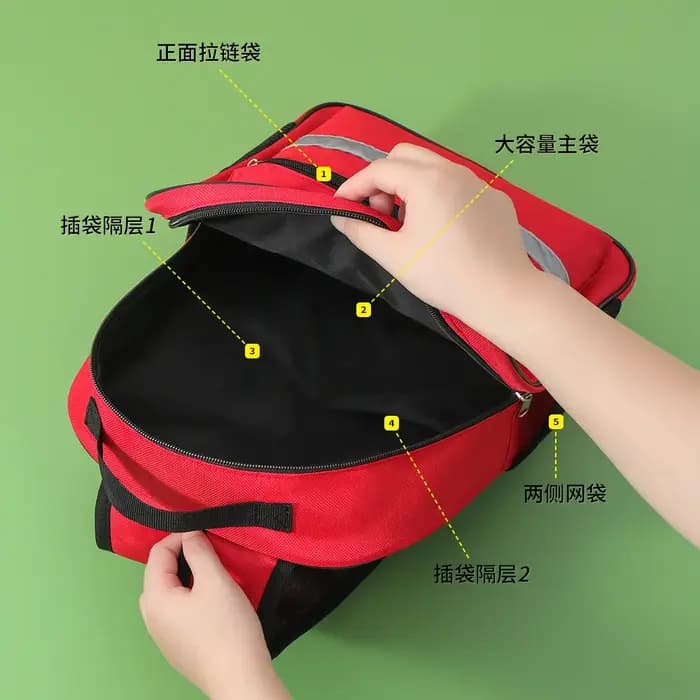 Sac à dos portable pour équipe de sauvetage d'urgence en plein air