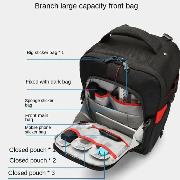 Sac à dos professionnel pour appareil photo SR