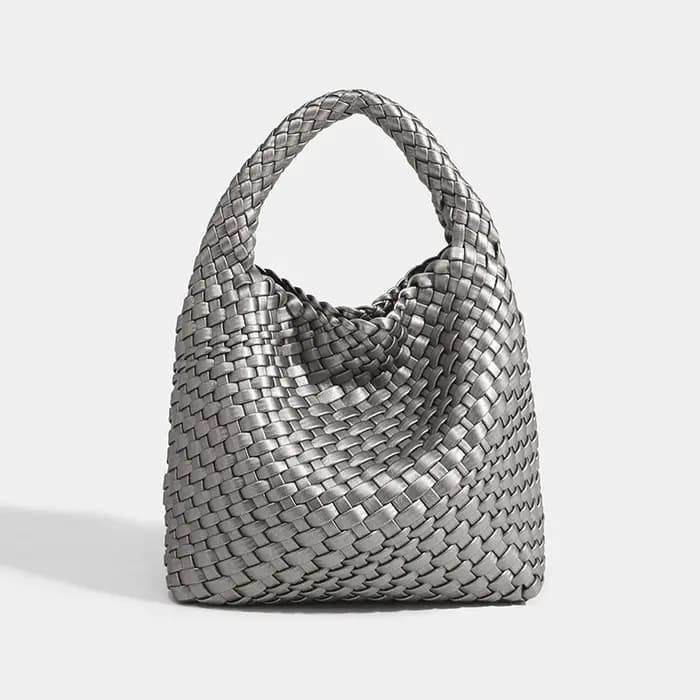 Sac fourre-tout tissé pour femme, sac à bandoulière populaire, sac à main Chancelier doux et décontr