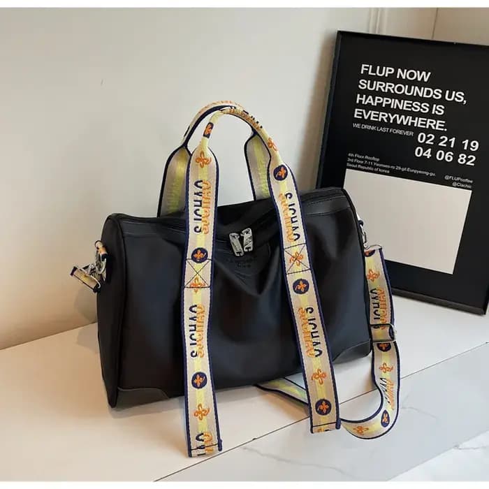 2026 plus récent sac de voyage à main polyvalent à la mode avec lettre sangle sac à bandoulière sac à bagages