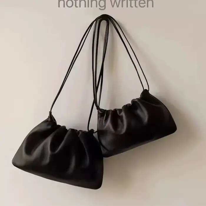 Sac de rangement de luxe en cuir souple en forme de nuage