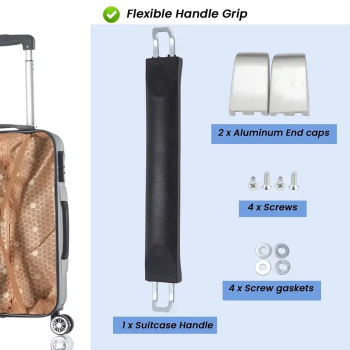Poignée de valise, poignée de valise à bagages