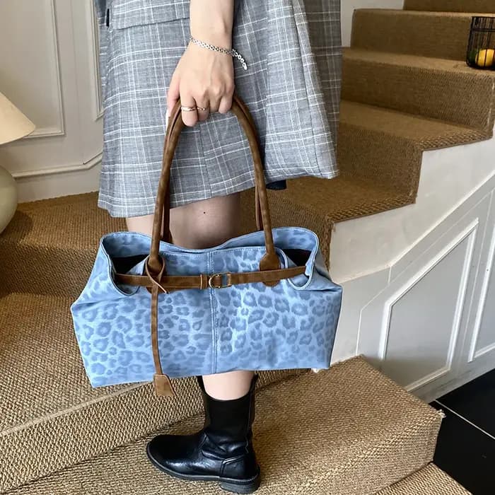LEFTSIDE – sacs à bandoulière léopard en cuir PU pour femmes
